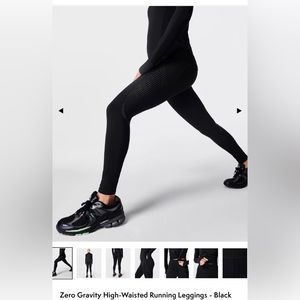 Sweaty Betty Zero Gravity High-Waisted Running Leggings. Size L. Black. NWT